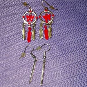 Beautiful butterfly earring lot